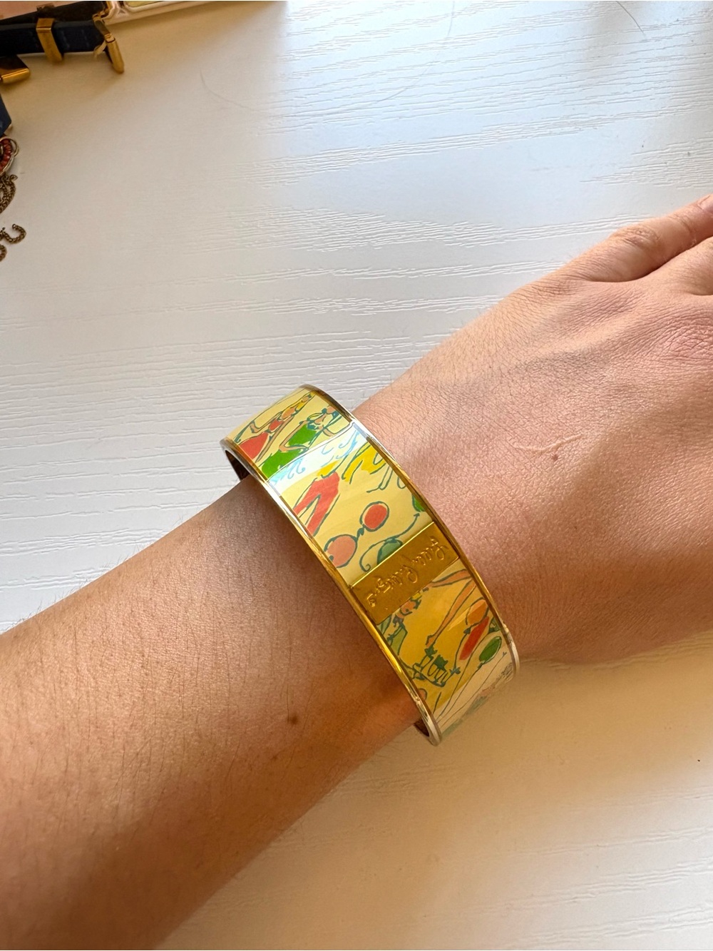 Lilly Pulitzer Balloon Pop Colorful Enamel Bangle Bracelet
